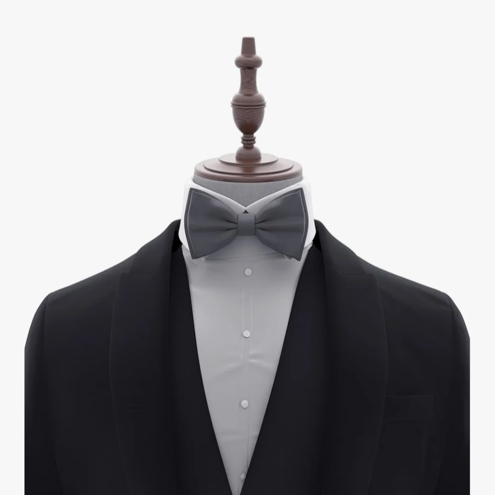 NIB Adam Young Child's Bow Tie Gray
